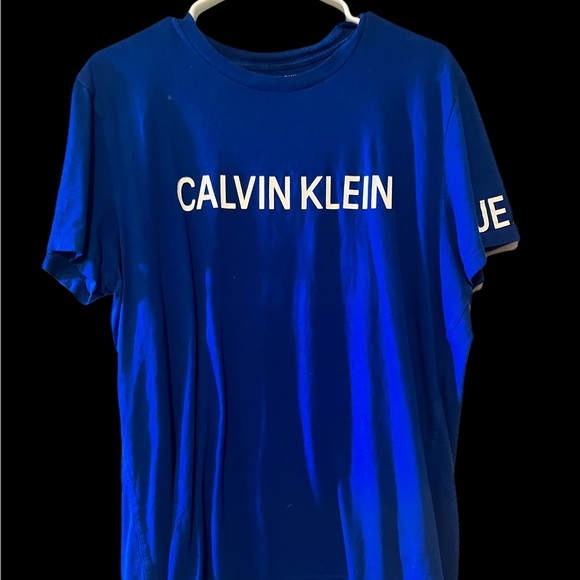 Large Calvin Klein Logo print Tee - Picture 1 of 4